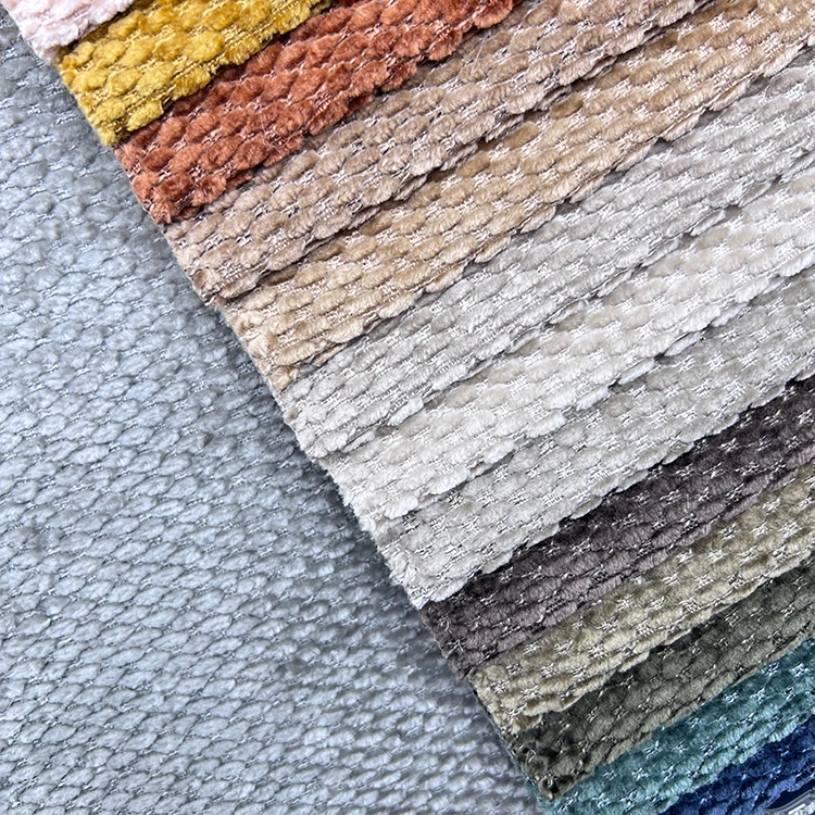 Wholesale 100% Polyester Jacquard Woven Sofas Living Room Fabric Microfiber Chenille Mop Fabric