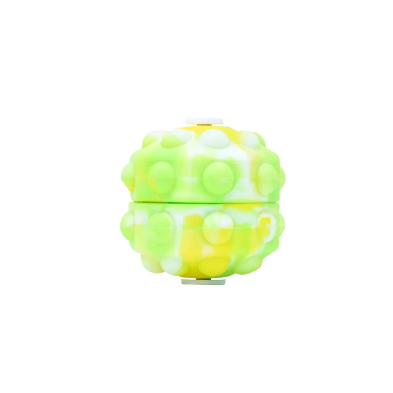 kids rainbow luminous glow in the night squeeze pop ball toy push  gift bubble pop ball UP IN Fidget Sensory pop fidget ball