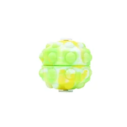 kids rainbow luminous glow in the night squeeze pop ball toy push  gift bubble pop ball UP IN Fidget Sensory pop fidget ball