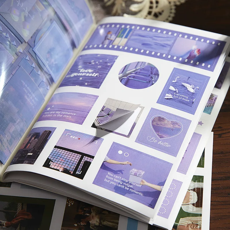 Personalized magazine material stickers original letter from the wind creative hand account DIY decorative stickers