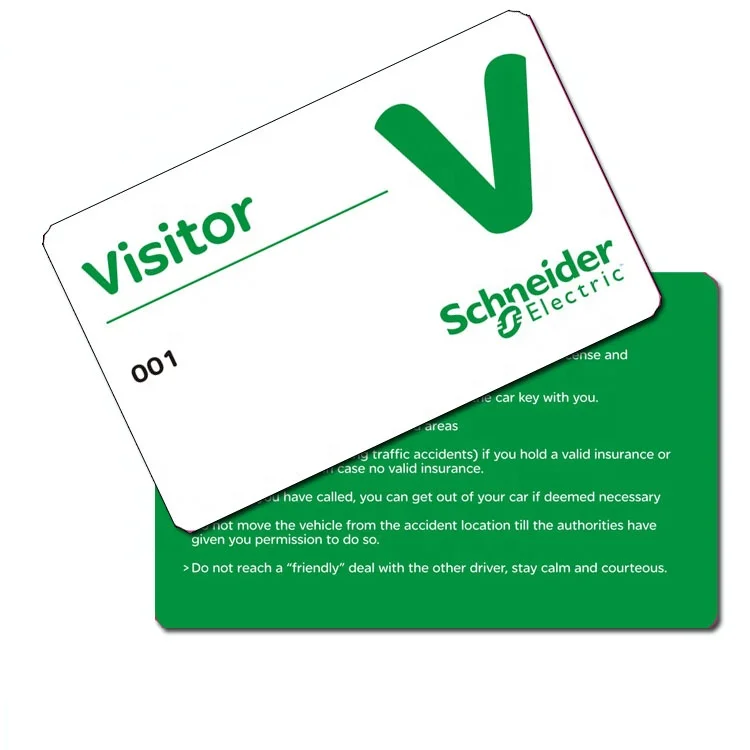 CT 121  Customized printing visitor card