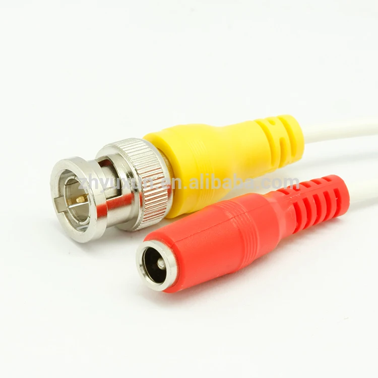 75Ohm micro rg59 2-in-1 Video Power Cable, BNC Extension Surveillance Camera Cables for Video Security Systems