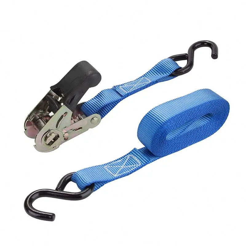 OEM tie down straps 1 Inch tie down strap 800kg cargo lashing belt 25mm ratchet straps custom