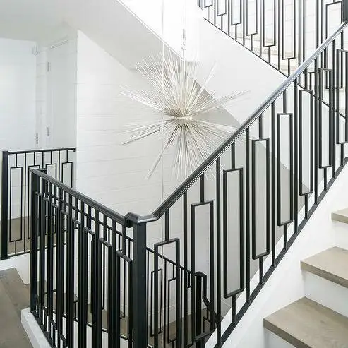 DB Hot Sale Villa Traditional Iron Wrought Railing Steel Panel  Used in Stairs or Balcony for Australia