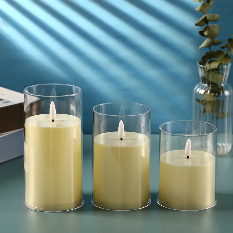 flameless warm white led tea light candles in clear cup tealight candle gut clear plastic flickering light