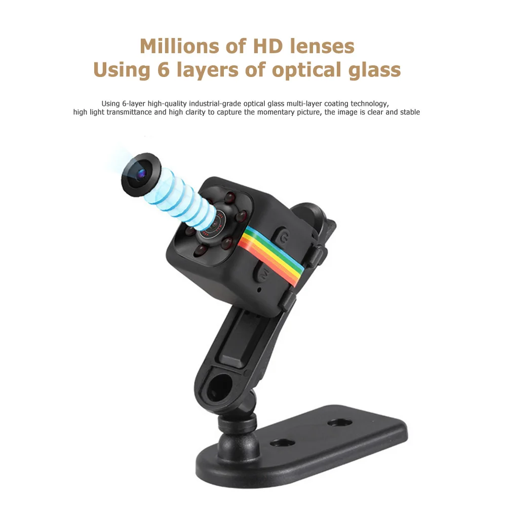 720P/960P Mini Camera SQ11 Small Action Camera Sensor Night Vision Camcorder Micro Video Camera DVR DV Motion Recorder Camcorder