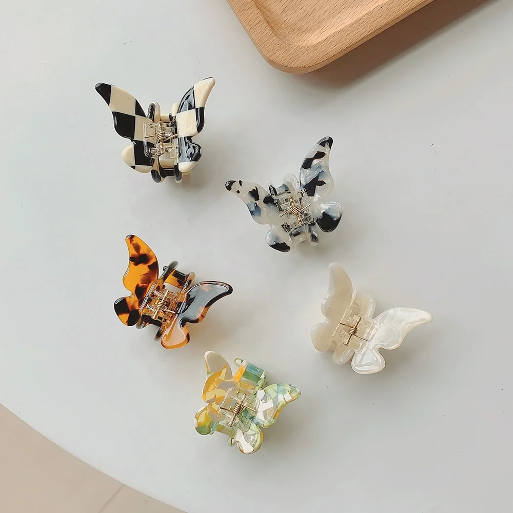 Super Fairy Romantic Butterfly Clip French Acetic Acid Small Hair Claw