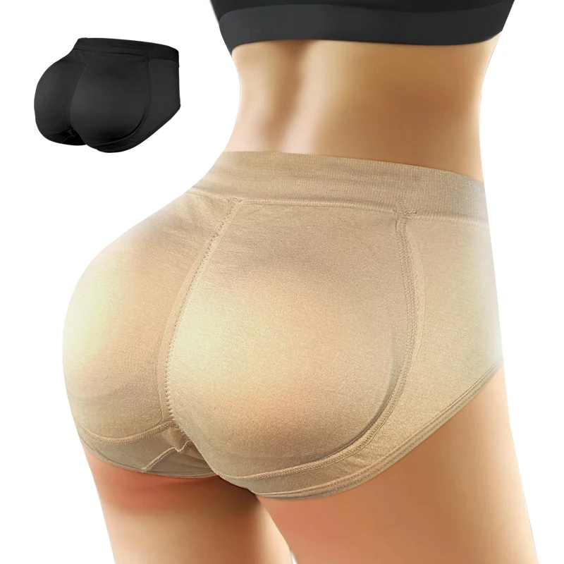 Free Sample OEM Custom Padded Briefs Butt Lifter Panty Butt Hip Enhancer Hip Shapwear Underwear Briefs Push Up Panties