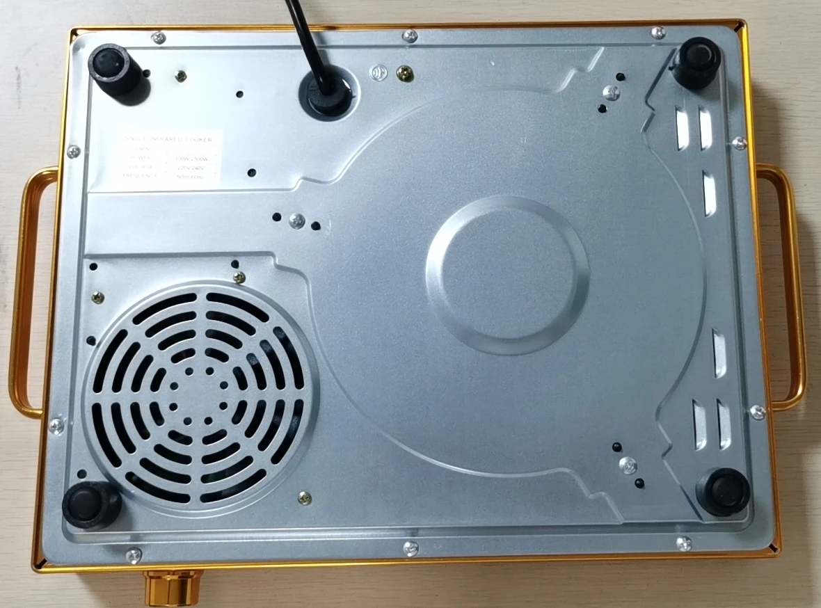  PROLISS Black Micro crystal plate BBQ goldenStainless Steel body with Handle digital Infrared electric ceramic