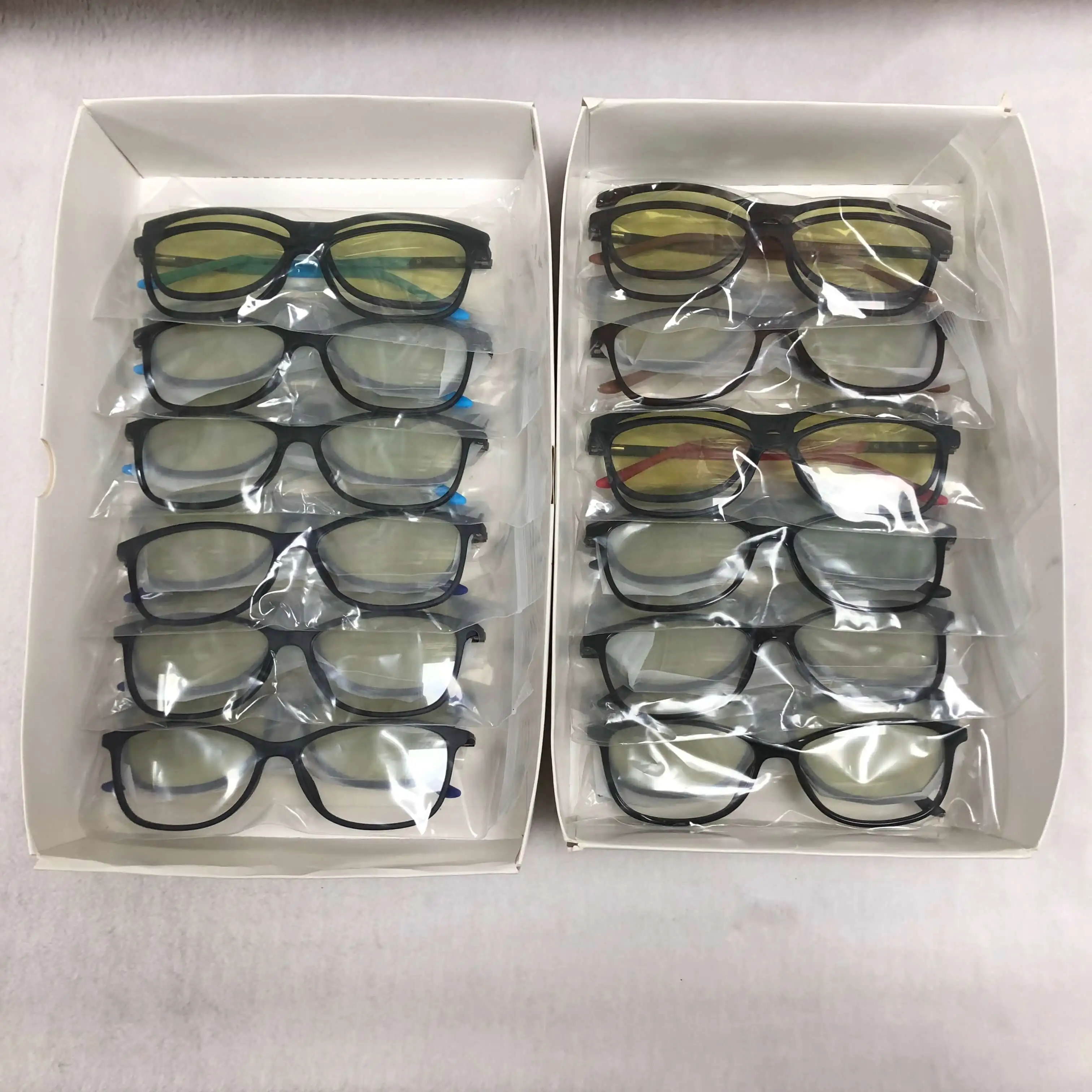 Super cheap mixed styles New Stock Clearance Assorted Eyeglass Frames High Quality TR Optical Frames Metal clip on sunglasses