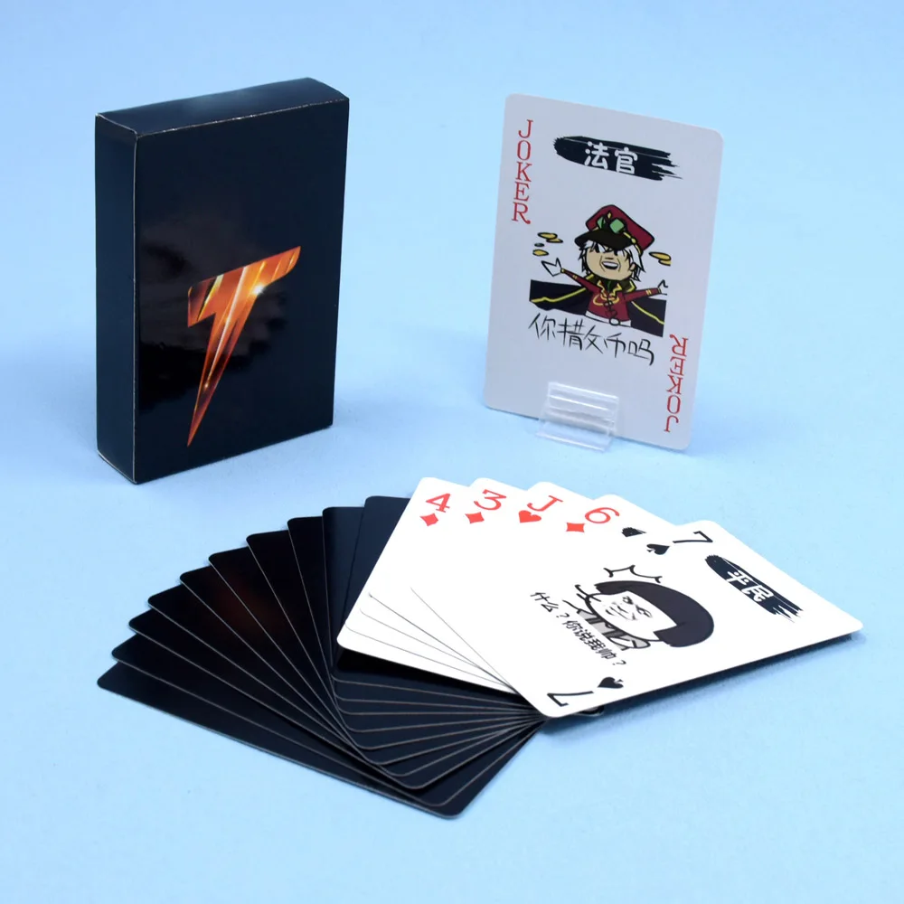 Plastic Advertising Poker Oem Custom Play Card