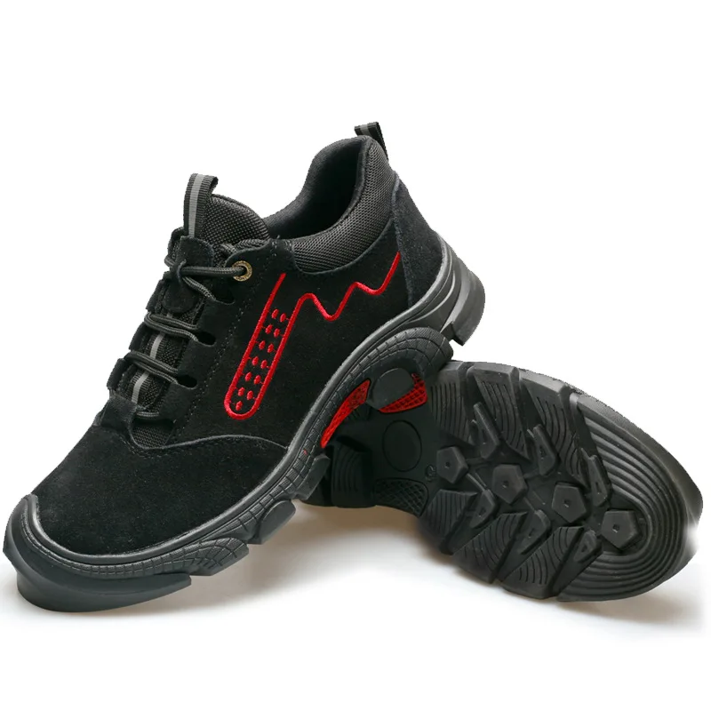 High Quality Puncture Prevention Neoprene Jallatte Raw Material Construction Brand Sole Shoes Work Men Safety Magnetic