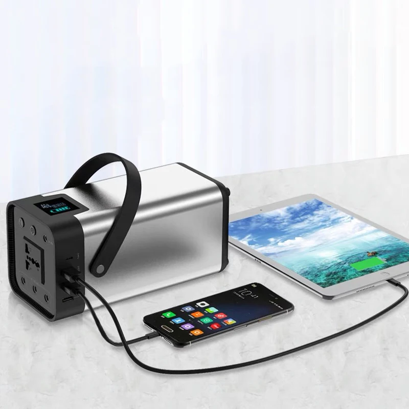Wireless Phone Charging Lithium Battery 200w 250w 54600mah Portable Solar Generator Power Station For Home Outdoor Emergency