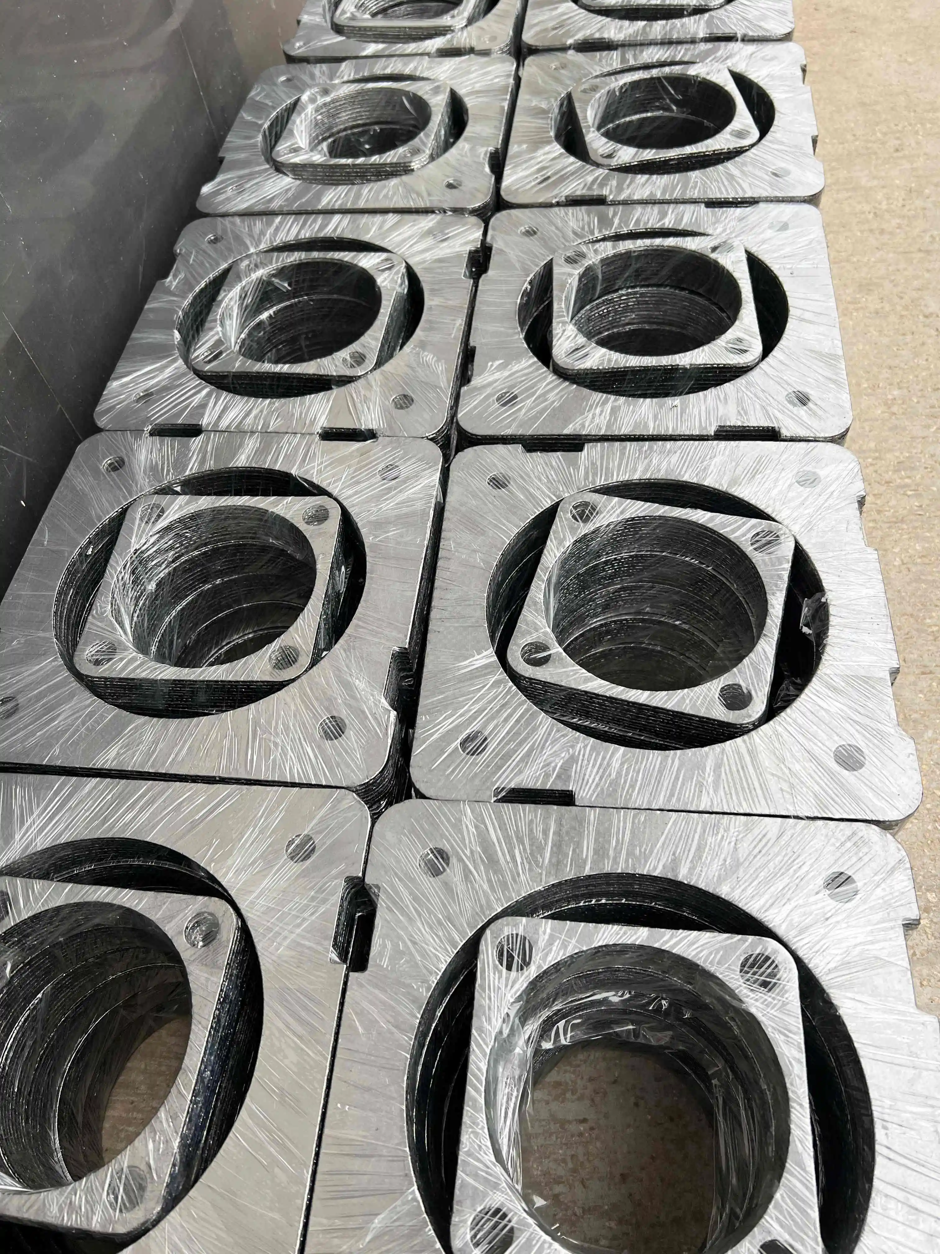 Customized metal graphite gasket flexible graphite ring pump flange gasket