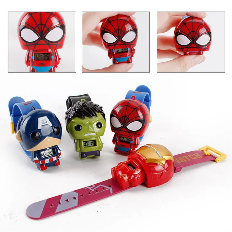Hot selling animal shape Transformation toy digital children Unisex wrist watch for kids
