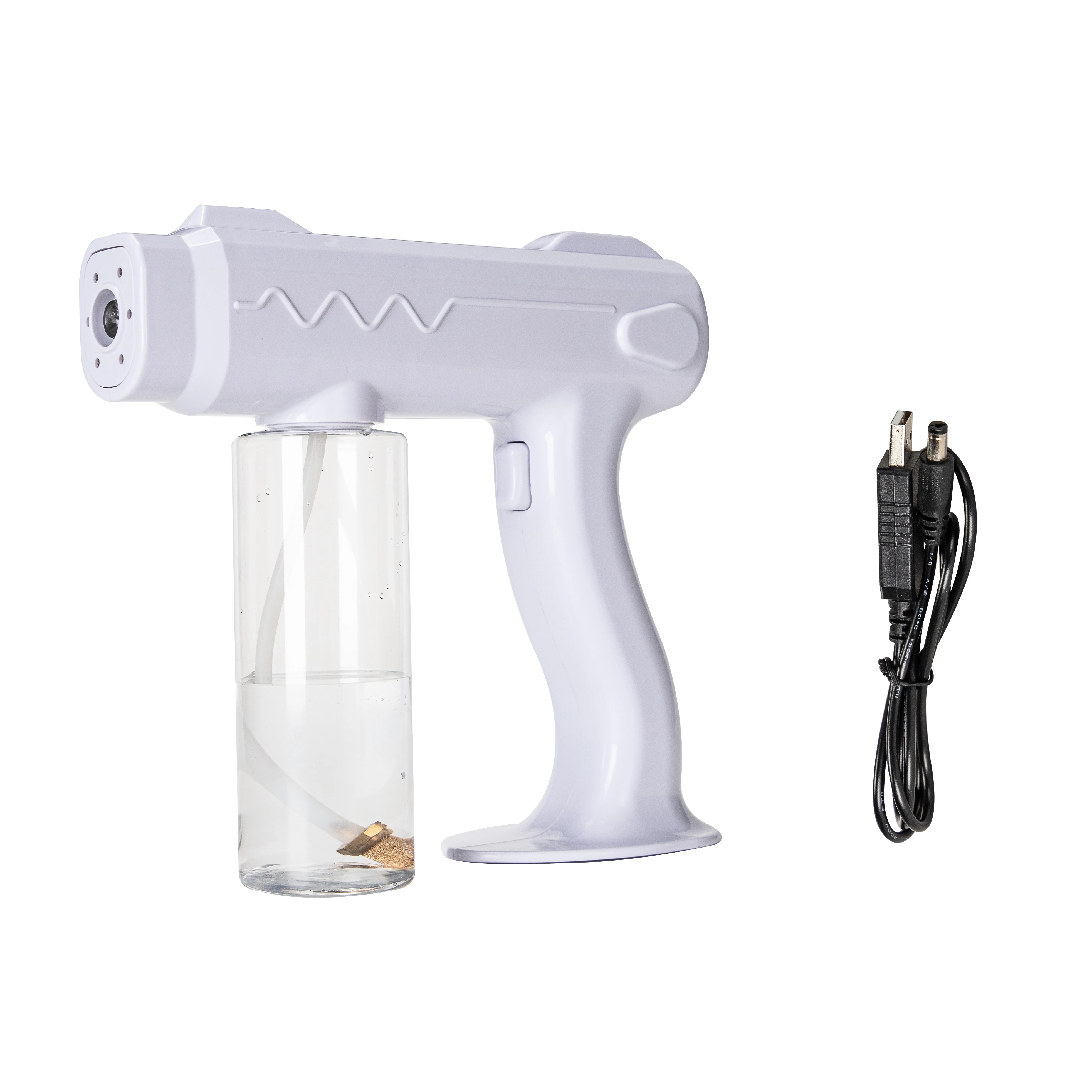 
2021 Best Seller Cordless Blue Ray Portable Nano Spray Gun Vapor Spray Gun Misting Nano Spray Gun 