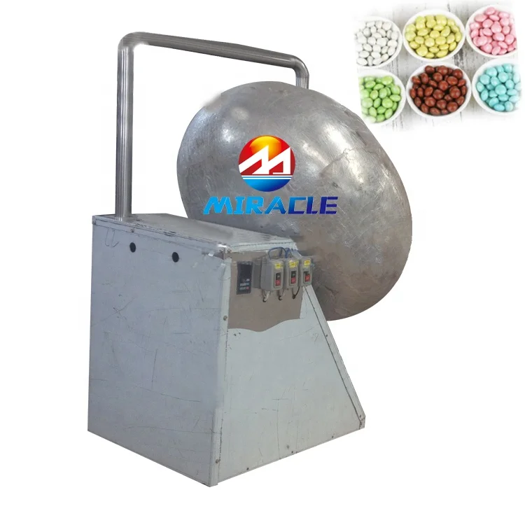Electric automatic nuts sugar chocolate ball peanut coating machine sugar rotating coating machine