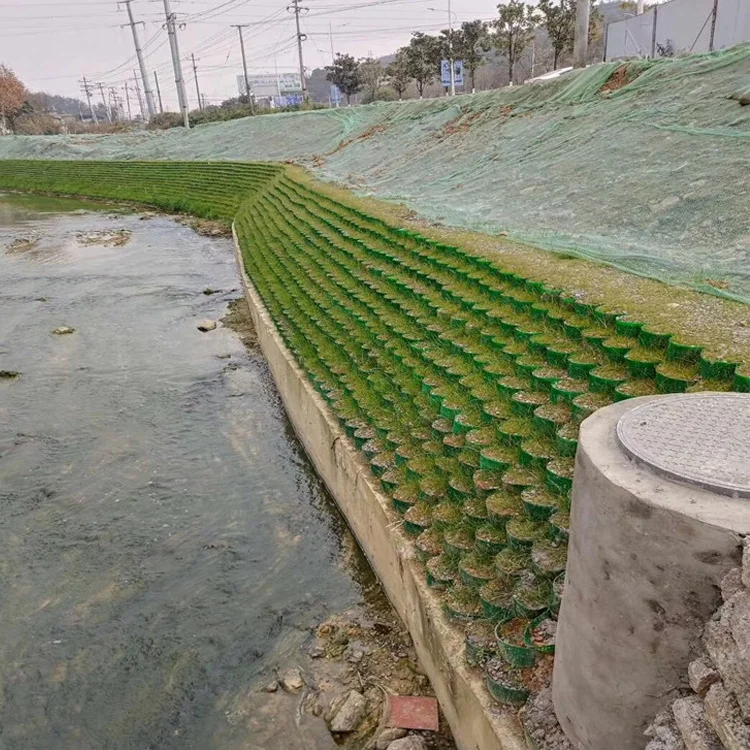 200-445 hdpe geocell astm smooth perforated geo cell for strengthen the surface of the soil in landfill geocell driveway