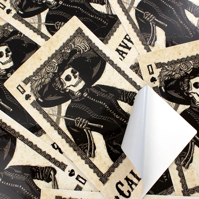 Glossy Die Cut Shape Wholesale Vinyl Custom Car Painting Decal Sticker