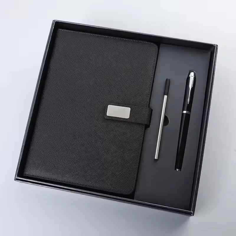 Promotional Luxury Business Gifts Box Set A5 Notebook With Usb Flash Drive Pen set Office Festival executive corporate Gift Sets
