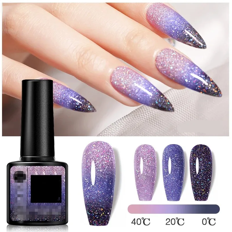 Nail polish, iridescent aurora snow soak, long-lasting varnish, ultraviolet rays