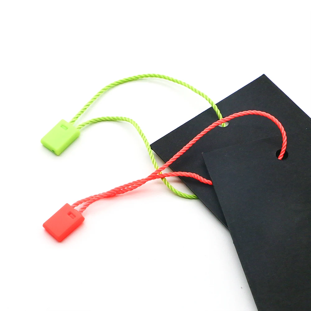 High Quality custom Seal String Tags Lock Customized clothing Plastic tag seal Security Hanging Tag
