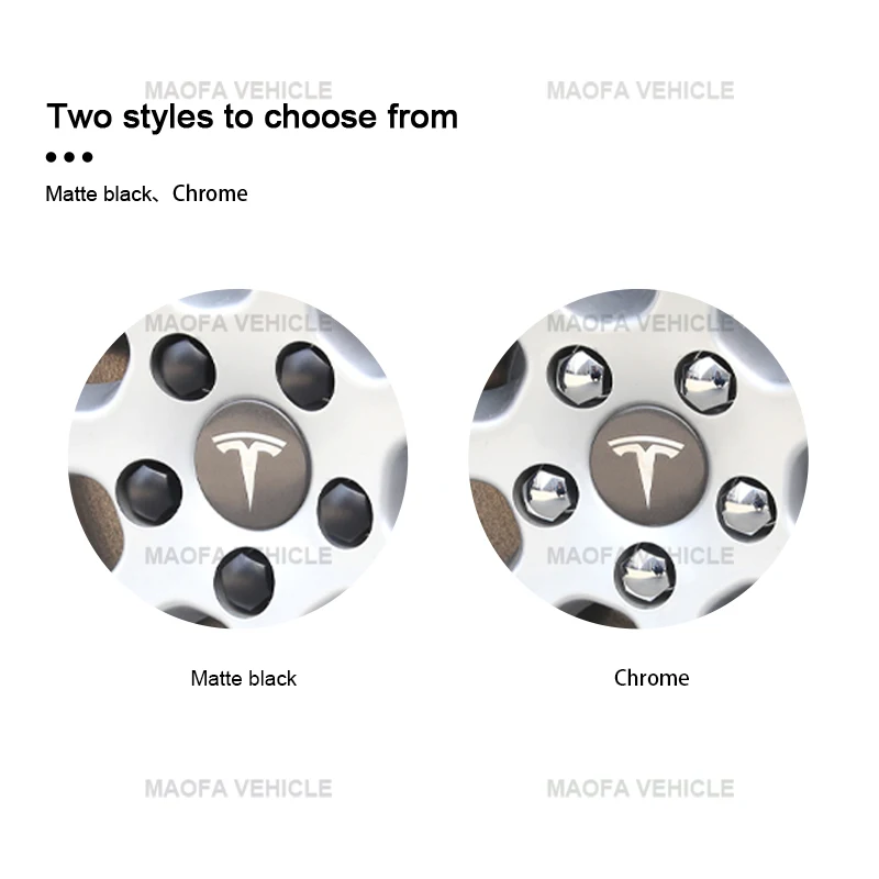Car Accessories Wheel Lug Nut Cover Center Logo Emblem Modification Hub Cover For Tesla Model y 2021