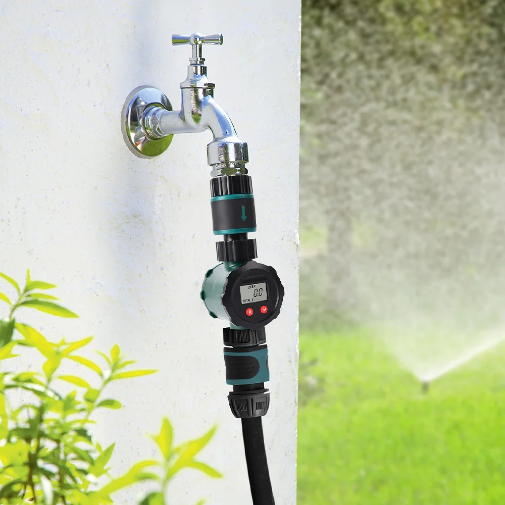 Winslow & Ross water flow meter, high pressure max 8 bar digital liquid flow meter with LCD display