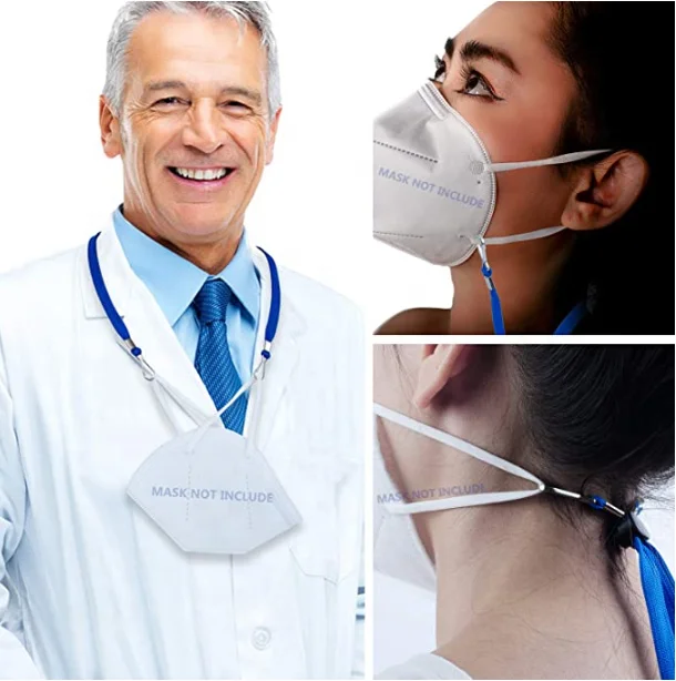 Adjustable Length Face M ask Mascara Lanyard  Handy & Convenient Safety M ask Holder Comfortable Around The Neck Rest& Ear Saver