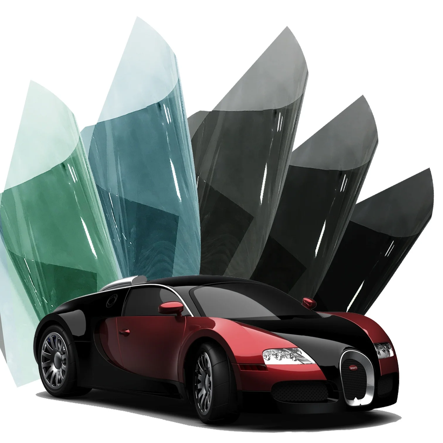 Factory price 2PLY black solar windows tint film security safety protective heat resistant car window film