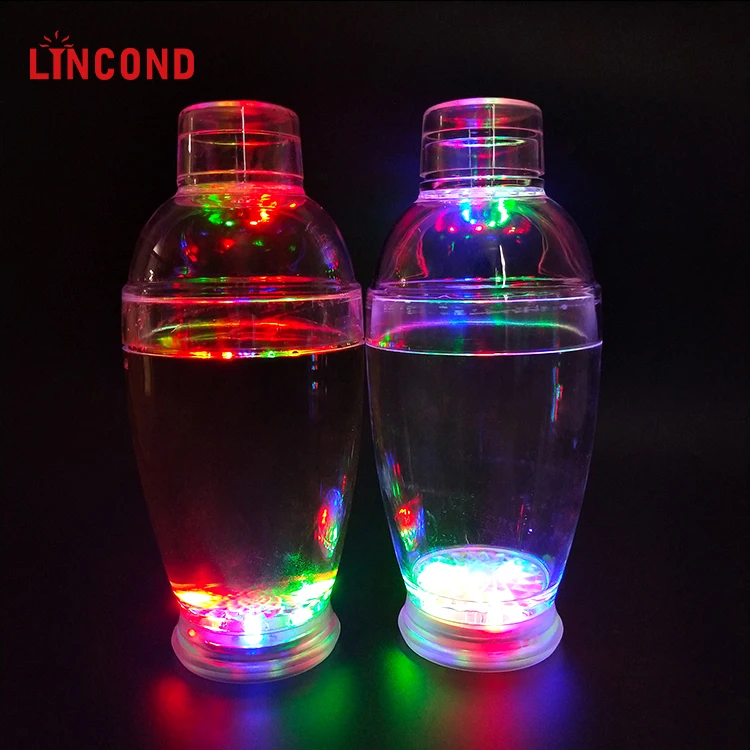 OEM Custom Logo LED Flashing Cocktail Shaker Advertising