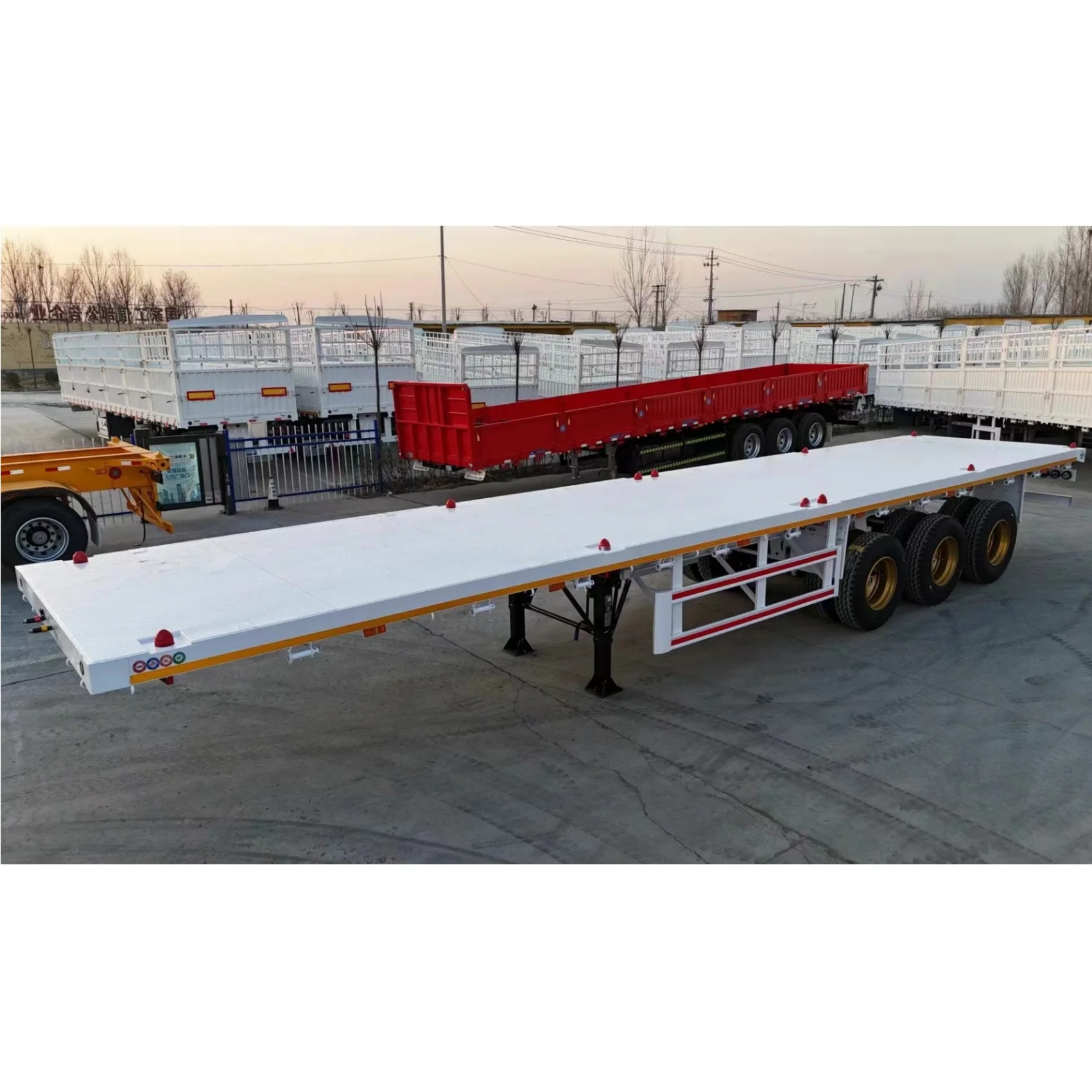 Custom Origin Sales Log Transport Trailer 3-Axis 40/45 Foot Container Wabco Brake New Price Directly China Manufacturing Plant