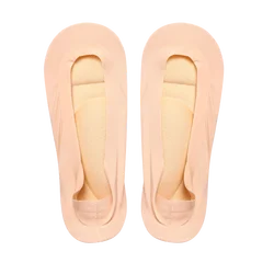Women Insoles 3D Stretch Breathable Deodorant Invisible Socks Silicone Anti-off Silk Boat Socks Black Ankle Socks