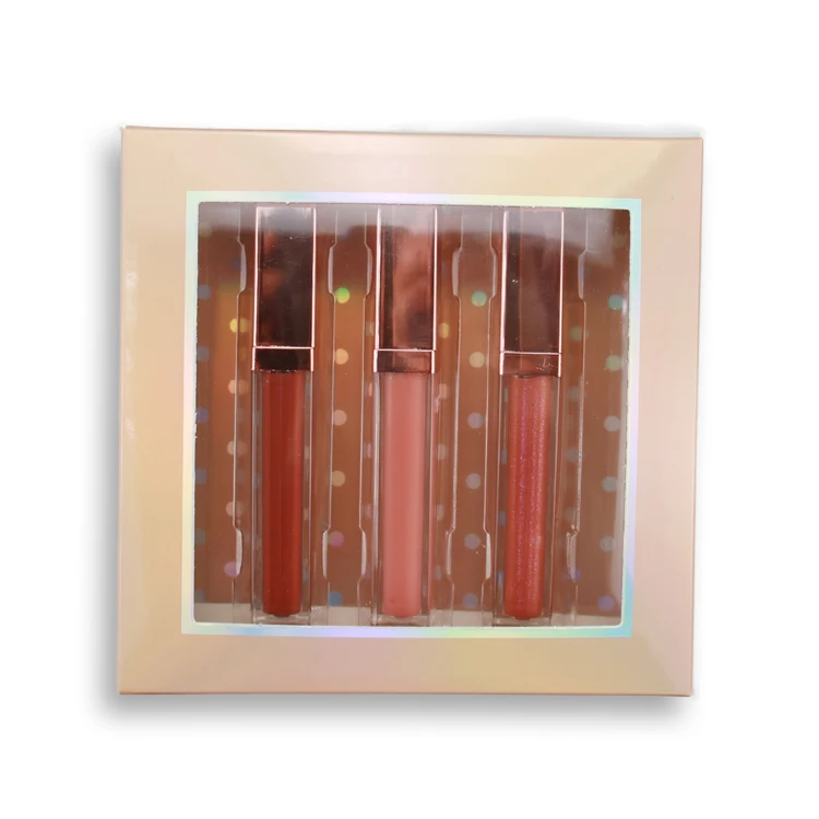 
Best selling Makeup lipgloss set high pigment new fashion box lipgloss box set 