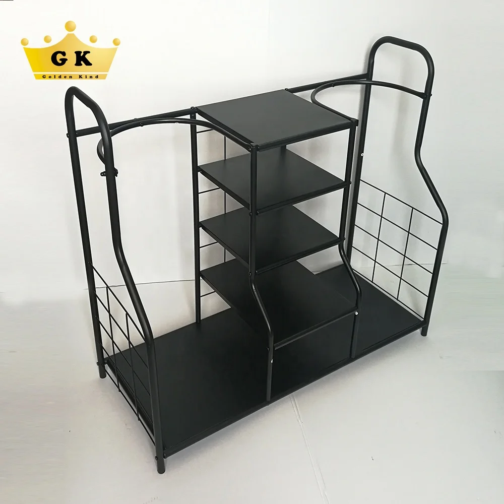 High Quality Golf Club Organizer Display Double Bag Storage Floor Stable Rack