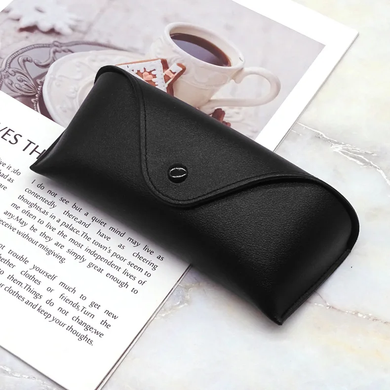 Ready Ship Wholesale Leather sunglass Box Luxury Leather Eyeglass Case