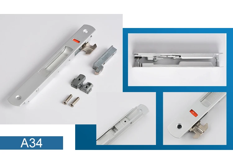 Powder Coating Sliding Window Hook flush  Lock Aluminum Door sliding Window Hardware Accessories Sliding Window Latch Locker