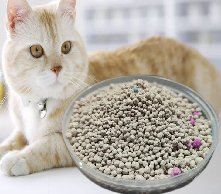 OEM 100% Natural Sodium Cat Sand Lemon Scent Odour Lock Strong Dust Free Clumping Bentonite Cat Litter