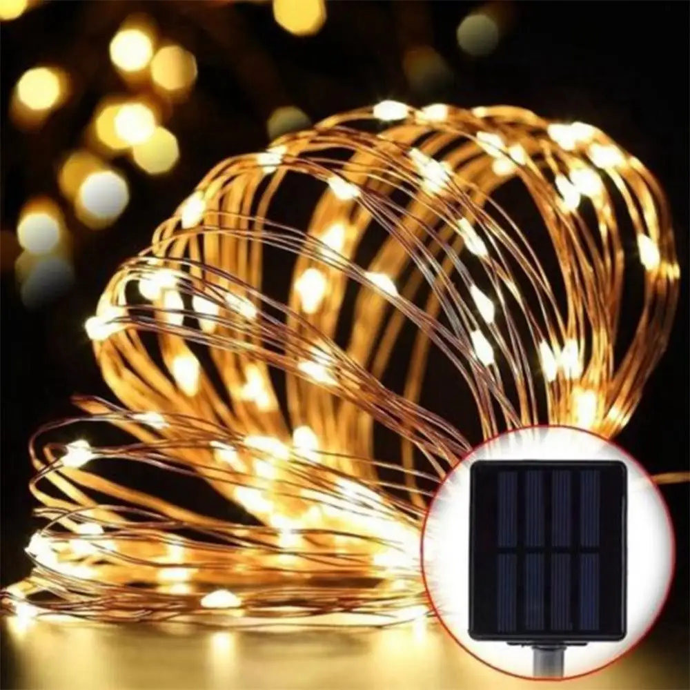 20/50/100 LED Copper Wire String USB Plug-in Fairy Lights With Remote 8 Modes Waterproof Control