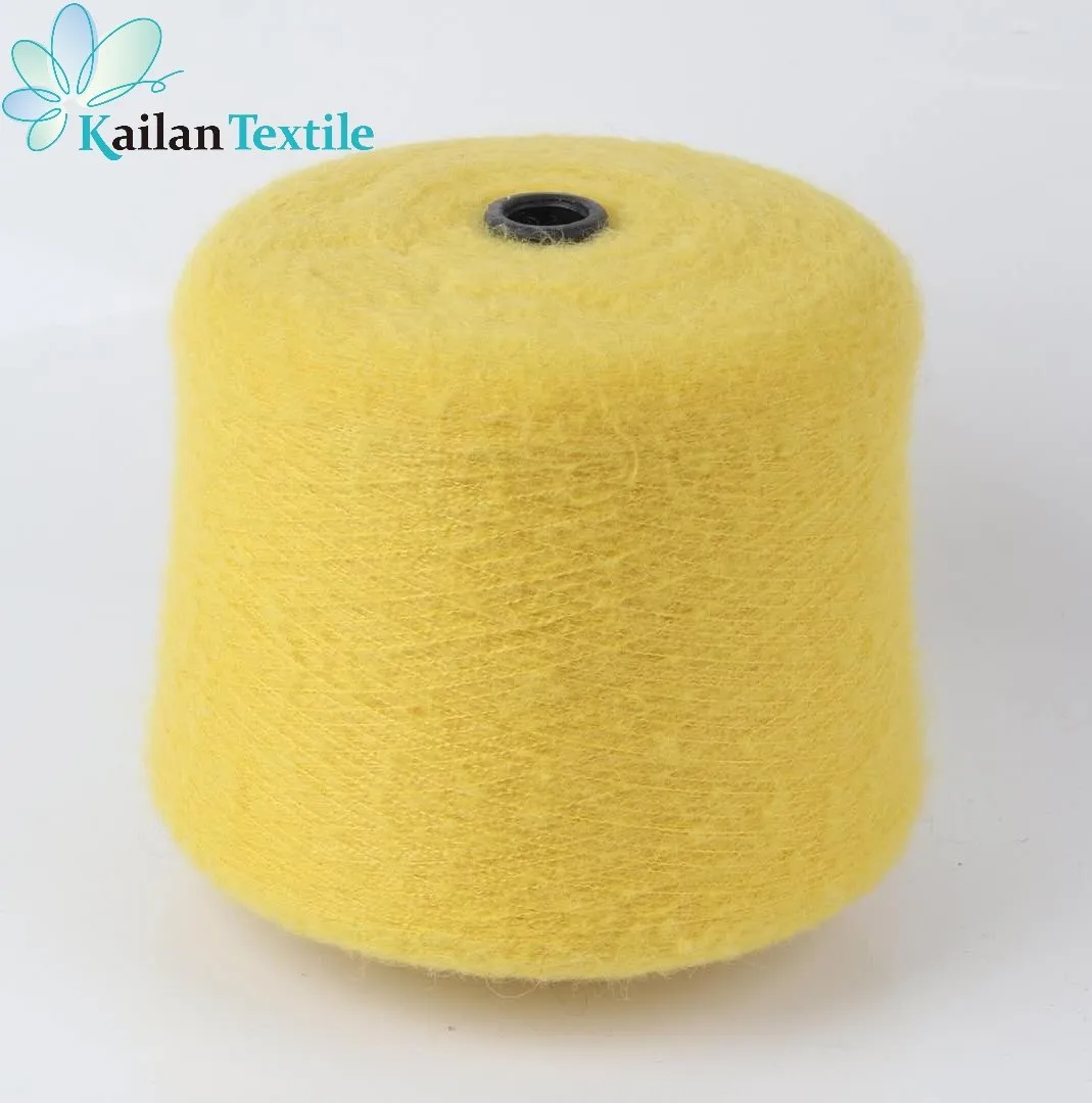 Hot Sale Product Chunky 1/13Nm 8% Kid Mohair 15% Wool Blended Yarns Wholesale For Knitting