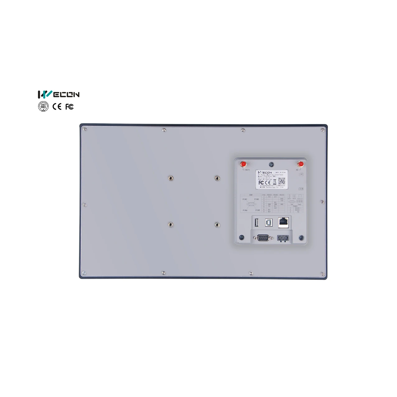 Wecon 15 Inch Touch Screen Panel Aluminum Alloy Panel HMI with Ethernet Port and Free Software