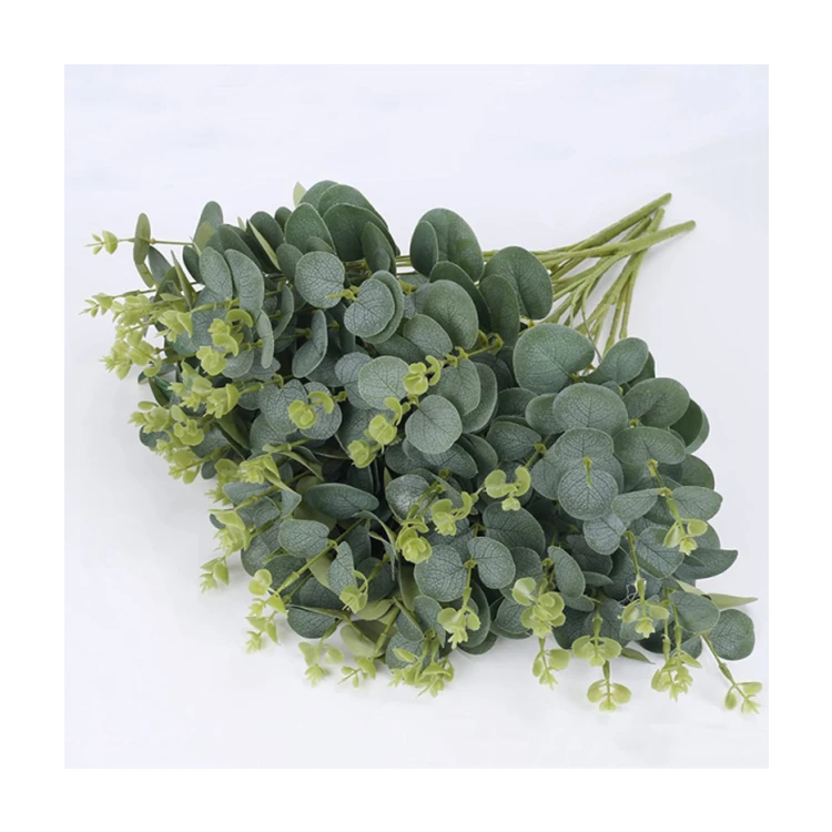Wholesale Price Preserved Eucalyptus Plastic Flower Table Wedding Decoration Artificial Flowers With Best Quality