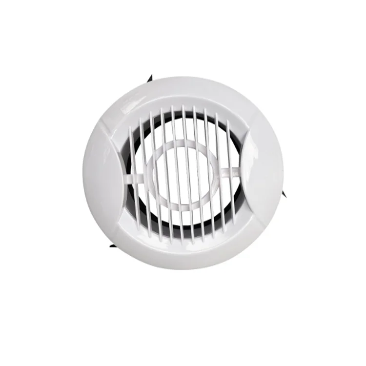 ABS Ventilation Grille Air Vent Round Grille duct Vent Covers Louver 75/100/150/200mm