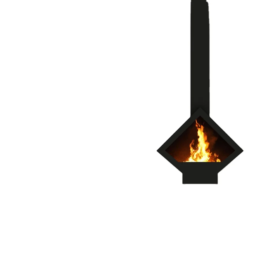 suspended fireplace wood,ceiling mounted fireplace