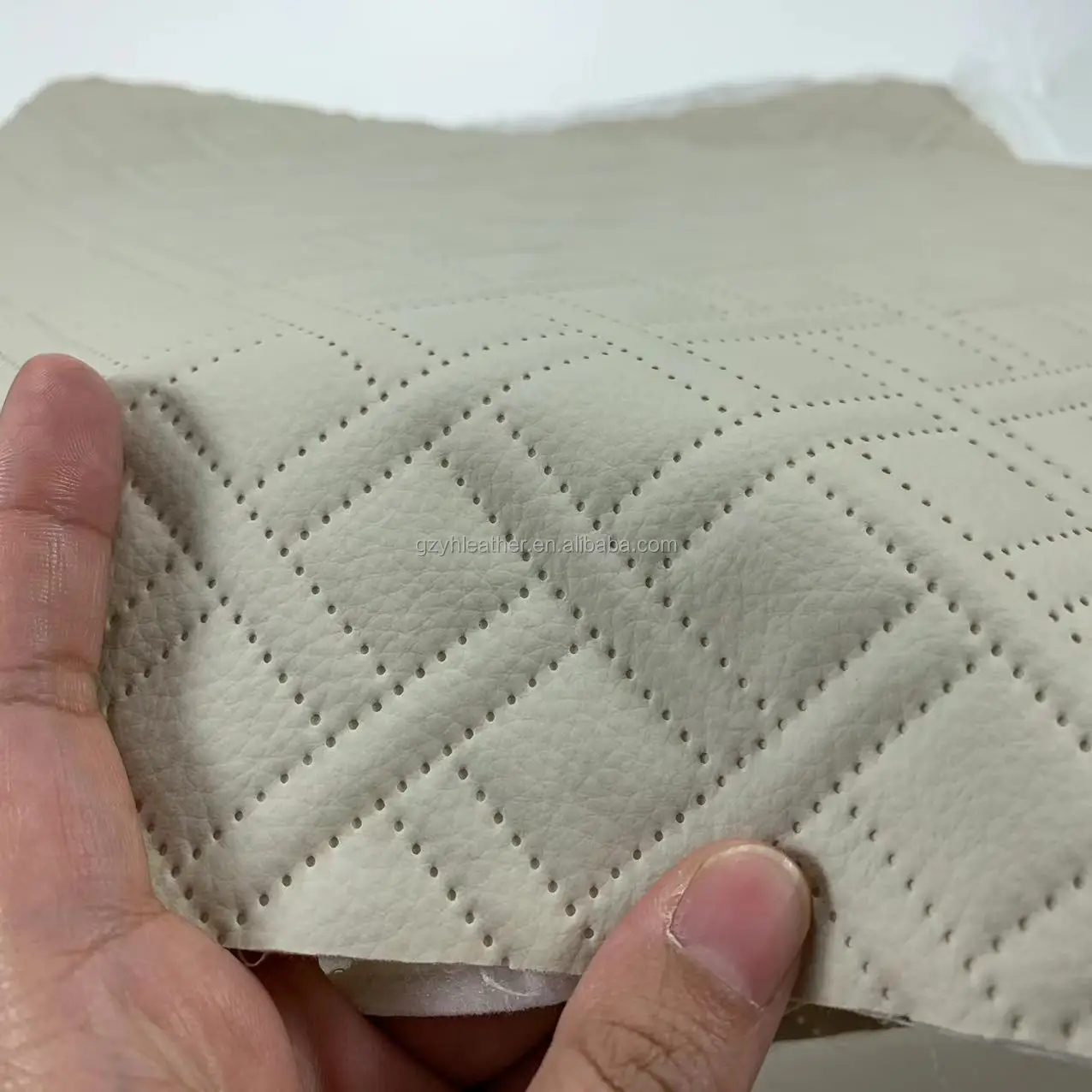 3D Dimensional Quilted Faux Leather Scratch-Resistant Waterproof Furniture Car Foot Pads Hand Bags Shoes-Synthetic Leather