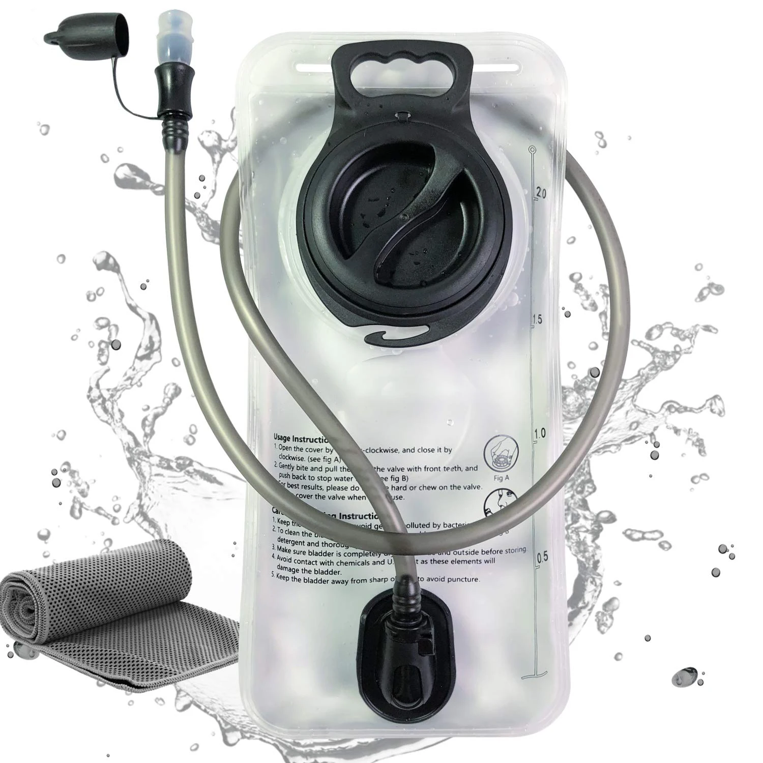 1L 1.5L 2L 3L Foldable Water Bladders Outdoor Camping Hiking Travelling Hydration water Pack BPA Free