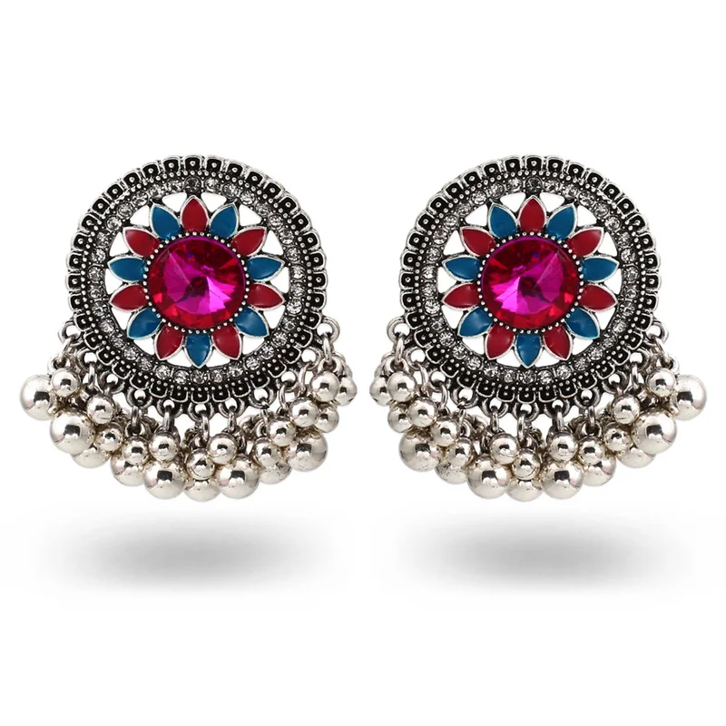 Женские серьги-подвески в этническом стиле