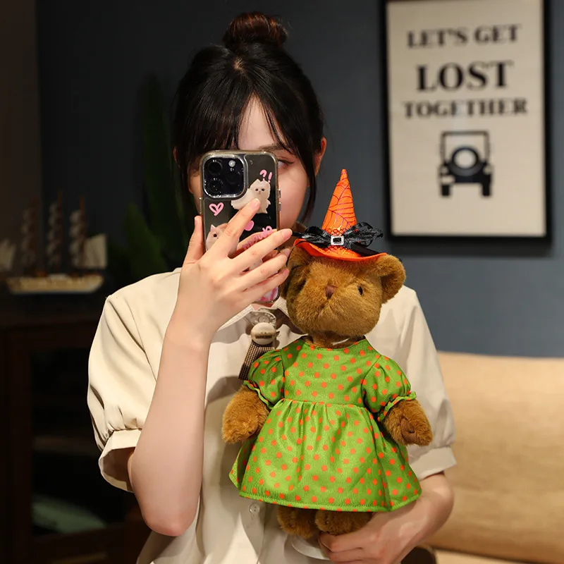 Wholesale  Halloween Teddy Bear Cute Plush Bear Toy custom Animal Stuffed Plush Toy Halloween Kids Toys