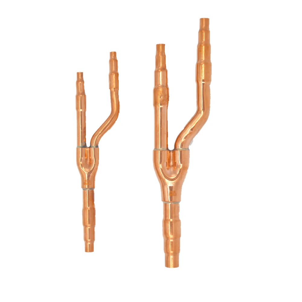 Copper joint y branch  disperse pipe for midea Dakin