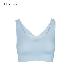 UW114029 Wholesale Anti-Bacteria Fabric Cooling Transparent Vest Bras Womens